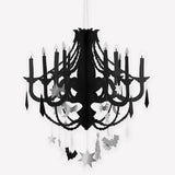 Candelabro negro de papel