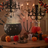 Candelabro negro de papel