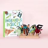 Insectos ingeniosos: títeres de dedo y libro