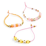 Alphabet Beads Gold - Kit de 1,000 Cuentas de Letras Djeco