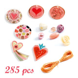Set de Joyería y Cuentas - Corazones (Hearts) de Djeco