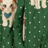 Juno Printed Bomber Jacket Dot Miao Verde