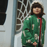 Juno Printed Bomber Jacket Dot Miao Verde
