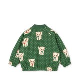 Juno Printed Bomber Jacket Dot Miao Verde