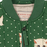 Juno Printed Bomber Jacket Dot Miao Verde