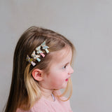 Floral butterfly mini clips