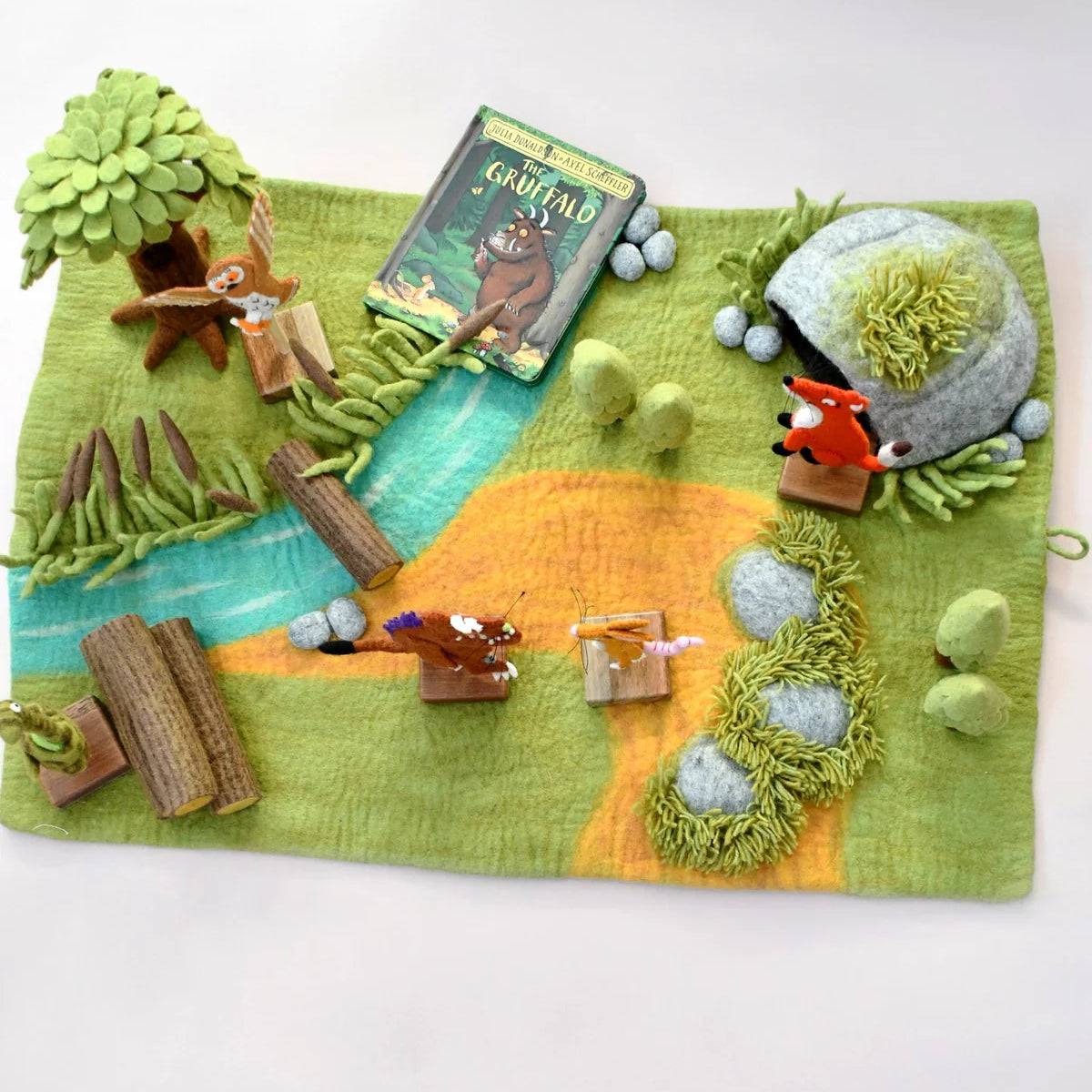Tapete de juego de lana con escenario de El grúfalo - foto 2