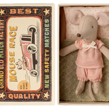 Little sister mouse in matchbox