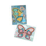 Kit de manualidades con mosaico de stickers - Mariposas