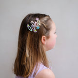 Rainbow and star mini clic clacs