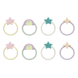 Rainbow and star mini ponies