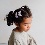 Striped butterfly clips