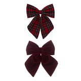 Tartan Agnes Bow-Red