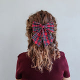 Tartan Agnes Bow-Red