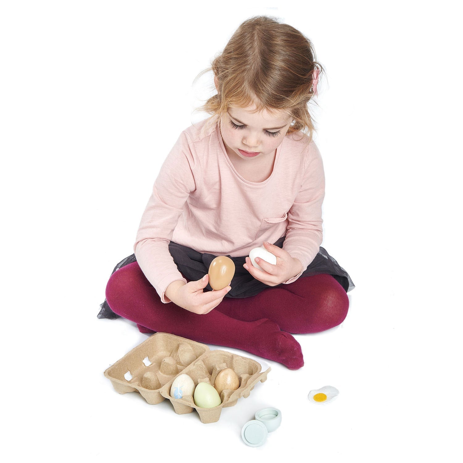 Set de 6 huevos en caja (Wooden Eggs) - foto 2