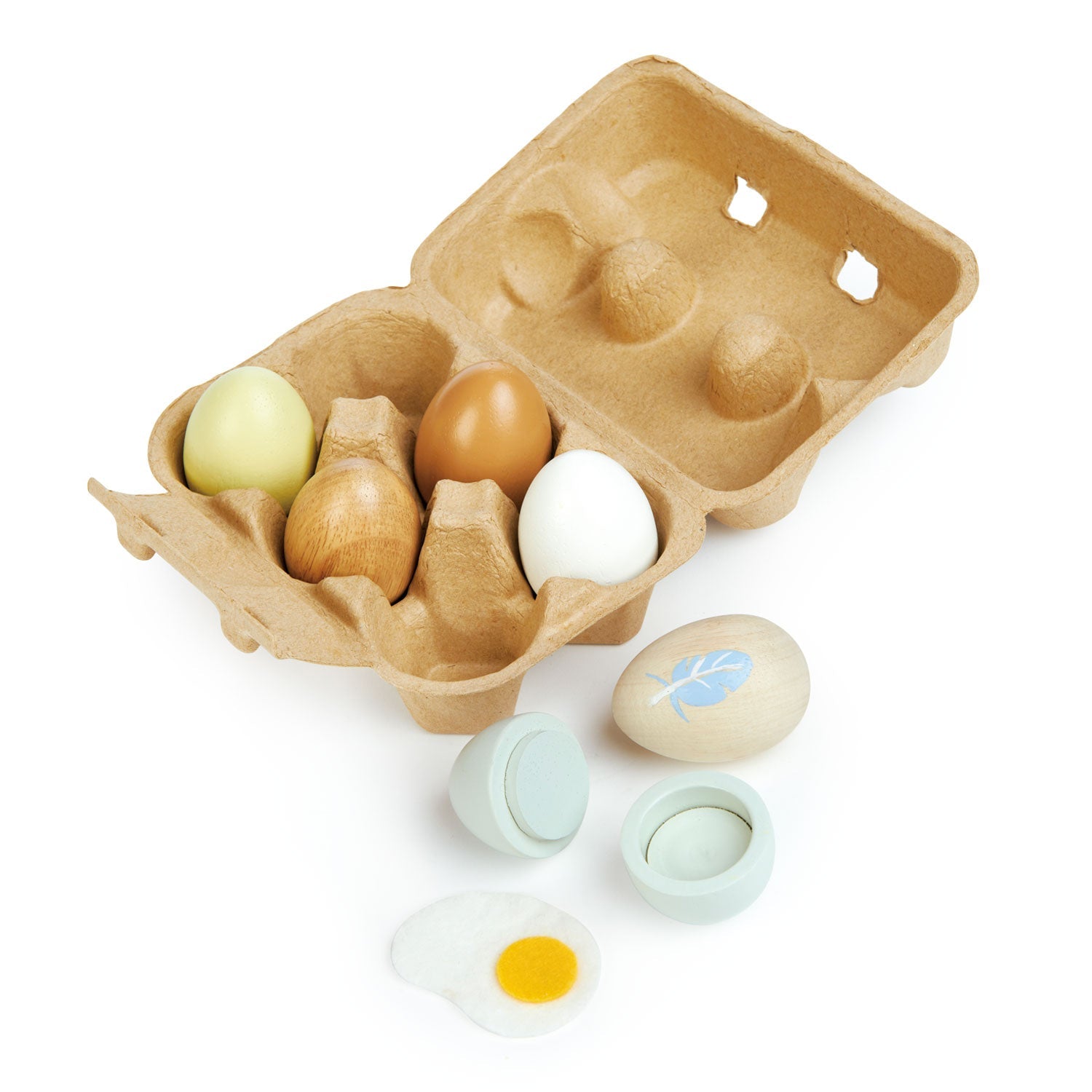 Set de 6 huevos en caja (Wooden Eggs) - foto 3