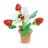 Maceta de fresas con abeja (Strawberry Flower Pot)
