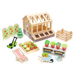Invernadero con jardín (Greenhouse and Garden Set)
