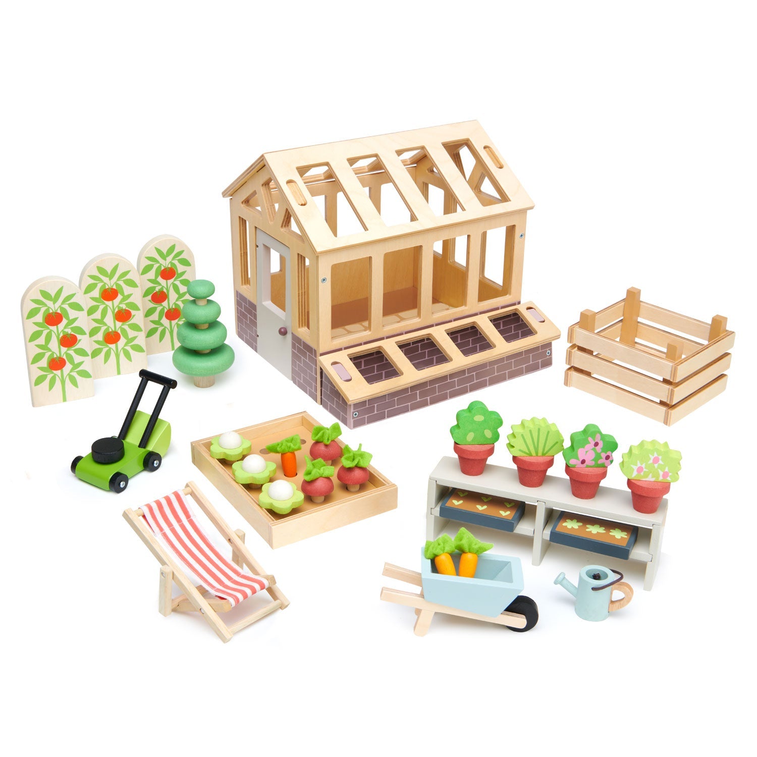 Invernadero con jardín (Greenhouse and Garden Set)