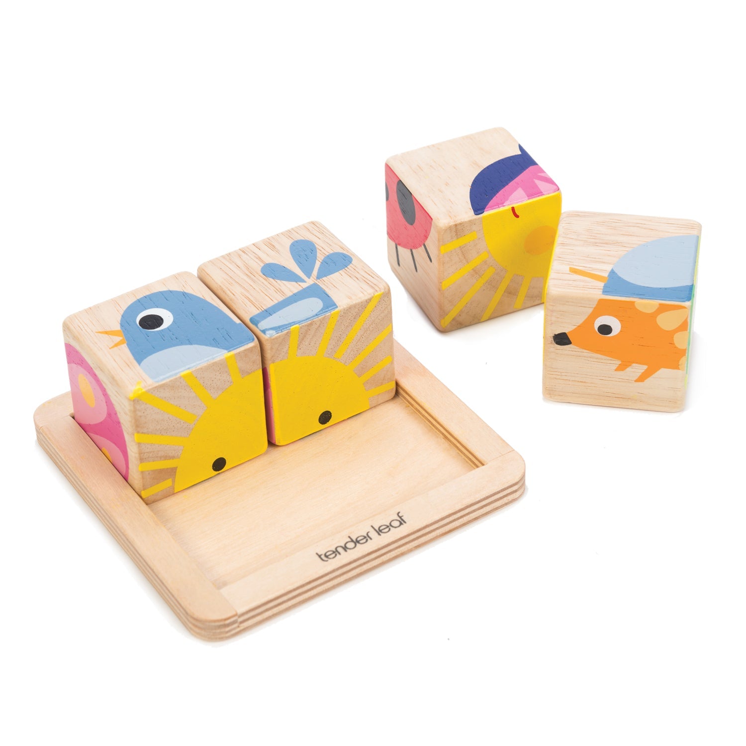 Set de 4 bloques ilustrados (Baby Blocks) - foto 3