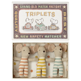 Triplets, Baby mice in matchbox