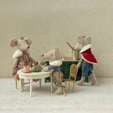 Vintage dining table, Mouse - Off white