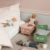 Wooden bed, Teddy mom - Rose