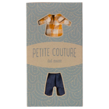 Yellow checked shirt and pants, Dad mouse