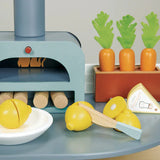 Gran cocina con horno para pizzas