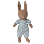 Rabbit, Micro - Brown - Blue knitted suit