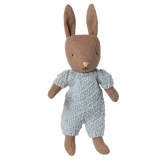 Rabbit, Micro - Brown - Blue knitted suit