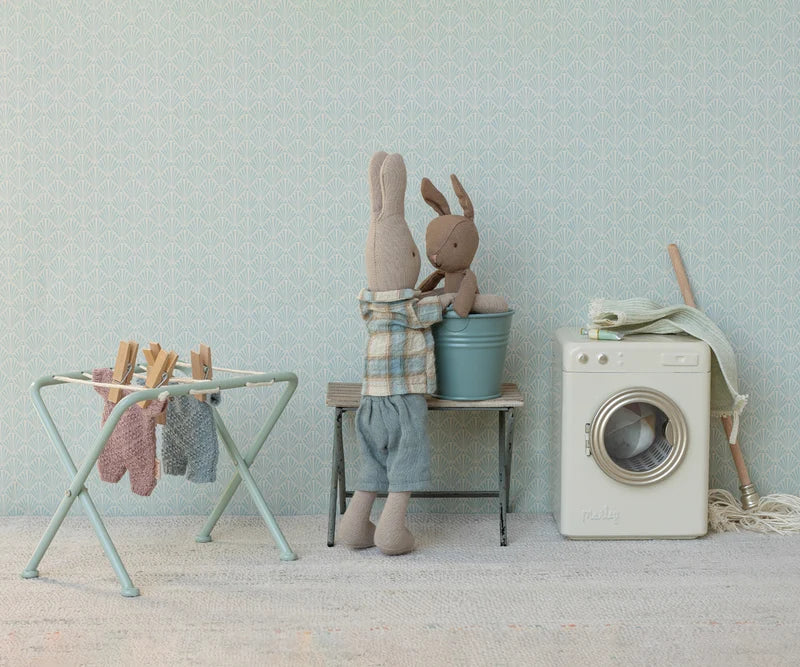 Rabbit, Micro - Brown - Blue knitted suit - foto 2