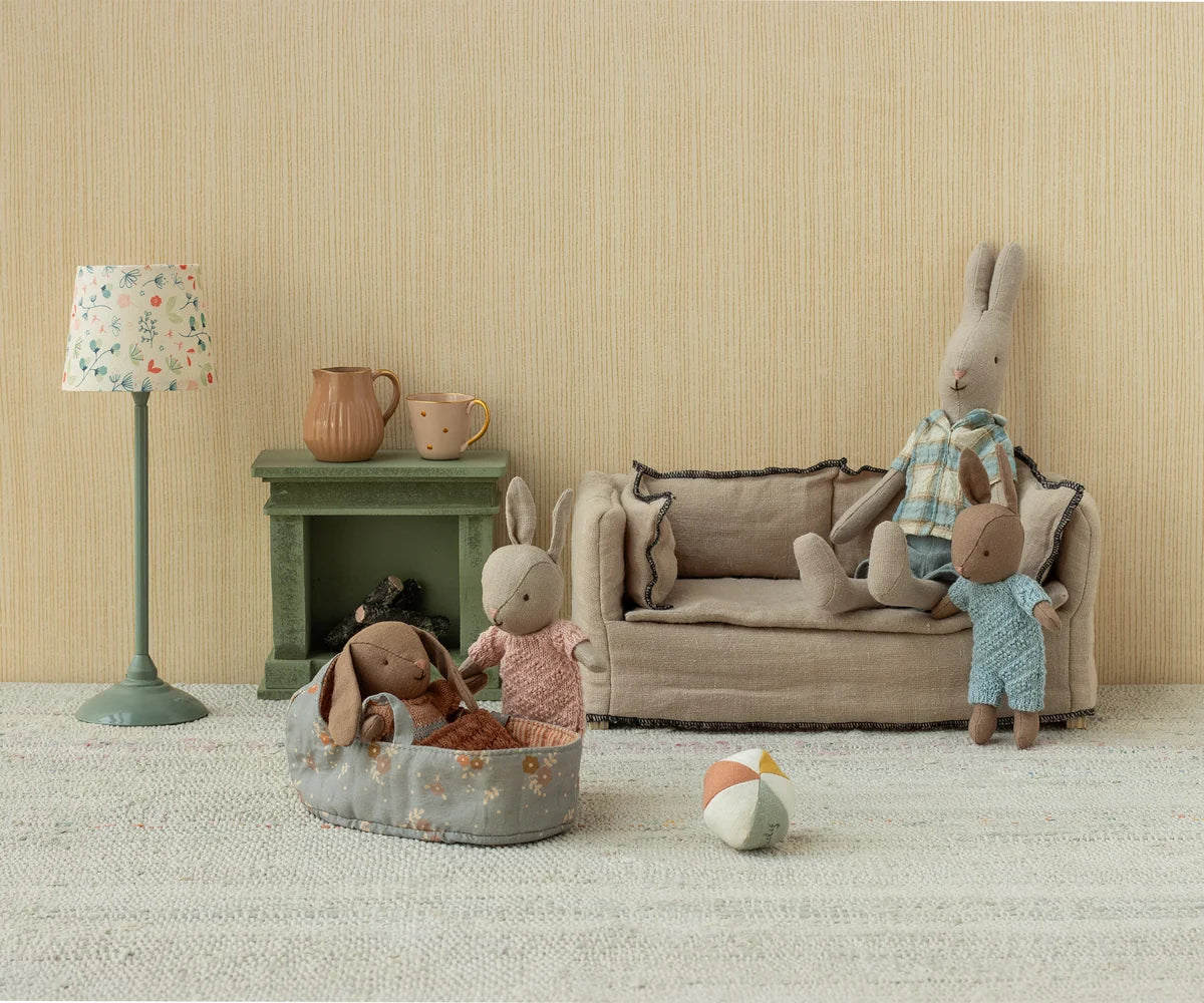 Rabbit, Micro - Brown - Blue knitted suit - foto 3