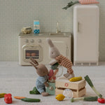Rabbit, Micro - Brown - Blue knitted suit - foto 4