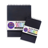 Cuaderno de bocetos con tapa negra DIY