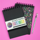 Cuaderno de bocetos con tapa negra DIY