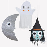 Adornos colgantes gigantes con personajes de Halloween (x 3)