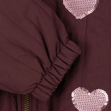 Juno Sequin Bomber Jacket - Decadent Chocolate