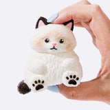 Chubby White Ragdoll Cat Taba Squishy