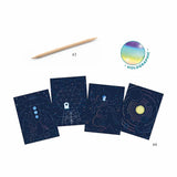 Set de tarjetas para rascar "Misión Cósmica"
