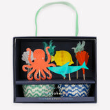 Cupcake Kit Pulpo y Tiburón