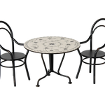 Miniature Dining Table, Set with 2 Chairs