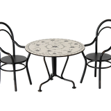 Miniature Dining Table, Set with 2 Chairs