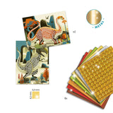 Kit de manualidades con mosaico de stickers - Dinosaurios