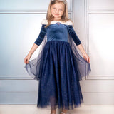 Vestido de princesa Elsa en invierno