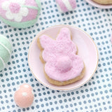 Galletita rosa de conejito de Pascua