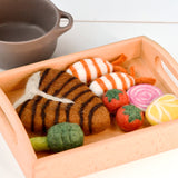 Set de comida de mar y tierra