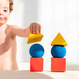 3 Figuras Geométricas Basic Colors Bloques Apilables Bebé