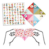 Kit de manualidades con papel de flores para hacer origami "Fortune Tellers"