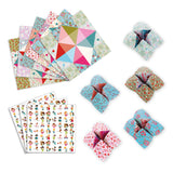 Kit de manualidades con papel de flores para hacer origami "Fortune Tellers"